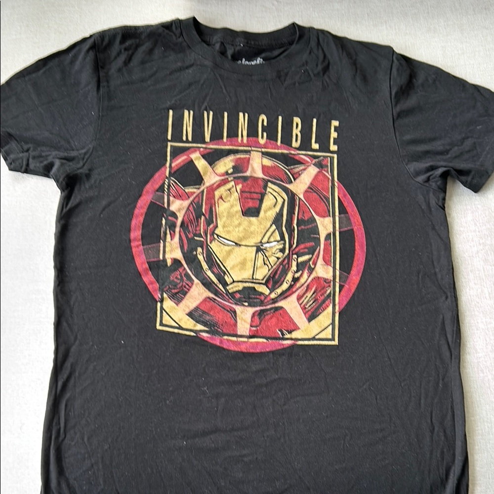 Marvel Invincible Iron Man Black T-Shirt